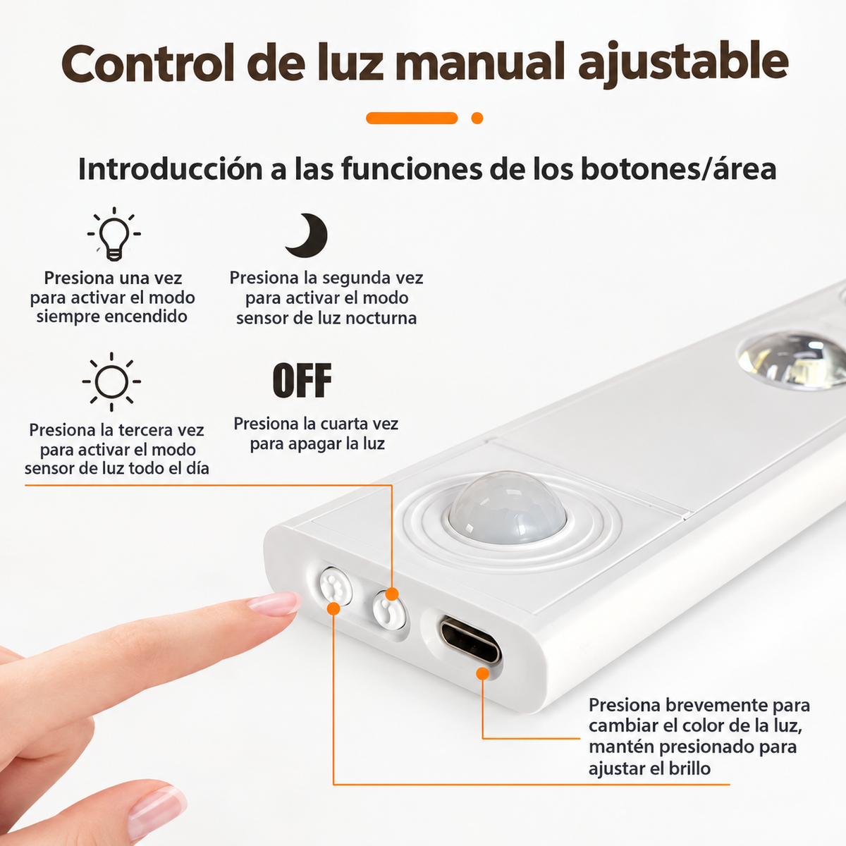 MagniLume™ – Luz LED Magnética Sensor de Movimiento